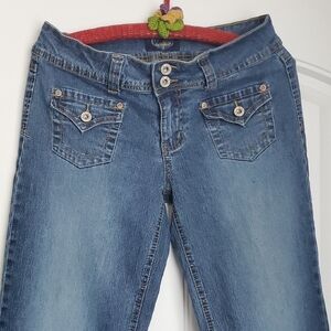 Angels Classic Blue Boot Cut Stretch Jeans